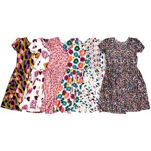 Dot Smile Toddler 3 4 Cap Sleeve Dress Lot 6pc Floral Twirl Short Sleeve Flower